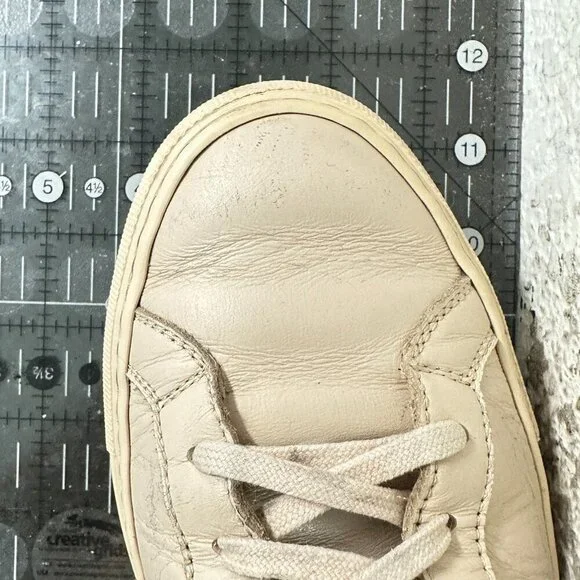 Common Projects Achilles Low Size EU 40 Men 7 Women 10 Brown Beige Leather Shoes - Picture 11 of 12